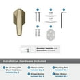 thumbnail image 6 of Amerock St. Vincent Golden Champagne Single Prong Robe Hook, 6 of 9