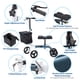 thumbnail image 3 of Yescom Steerable Medical Knee Walker Scooter with Bag Weight Capacity 300 lbs, 3 of 9