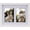 Bright White, variant on Collage Picture Frame, Double 4x6 Picture Frame with Mat, Fits 8x10 or Two 4x6 Photos, Tempered Glass, for Tabletop or Wall Mount-Classic Black