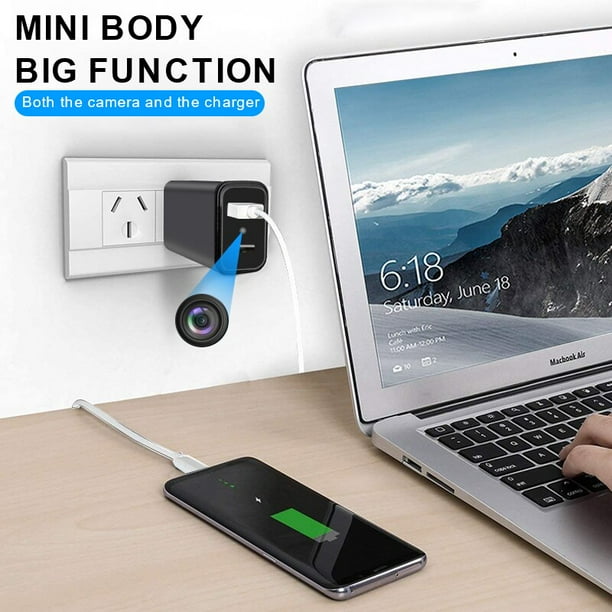 Camara espia cargador USB HD 1080P Mini camara de vigilancia inalambrica oso de fresa Electronica Bodega Aurrera en linea