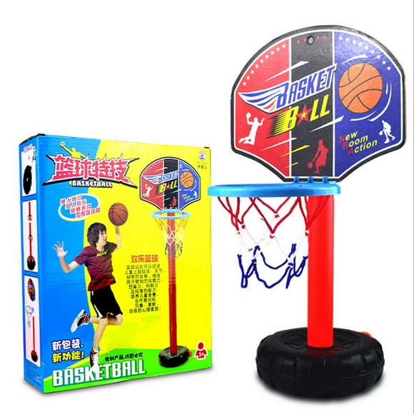 BotaniNest Système de Buts Sportifs de Basketball Panneau Arrière de Basketball pour Enfants Cerceau Hauteur Réglable - Éducation
