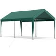 thumbnail image 2 of Frmobepts 10x20FT Heavy Duty Carport, Portable Car Canopy Garage Boat Shelter Party Tent, UV Resistant Waterproof Carport Canopy with Four Wind-Resistant Ropes, Green, 2 of 7