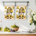 thumbnail image 3 of Sunflower Gnomes Kitchen Towels Set of 2, Summer Botanical Bee Yellow Plaid Absorbent Dish Towels for Kitchen, Microfiber Hand Towel, Quick Drying Tea Towel for Cleaning Decorative Dishcloths, 3 of 7