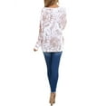 thumbnail image 6 of Xuanfei Women Tye-dyed Print Crew Neck Pocket Long Sleeve Top, 6 of 7