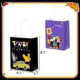thumbnail image 3 of Friends Theme Party Gift Bag 12 Pack - Remember the classic retro elements double-sided design Black and purple two-color nostalgic fan gift bag, 3 of 8