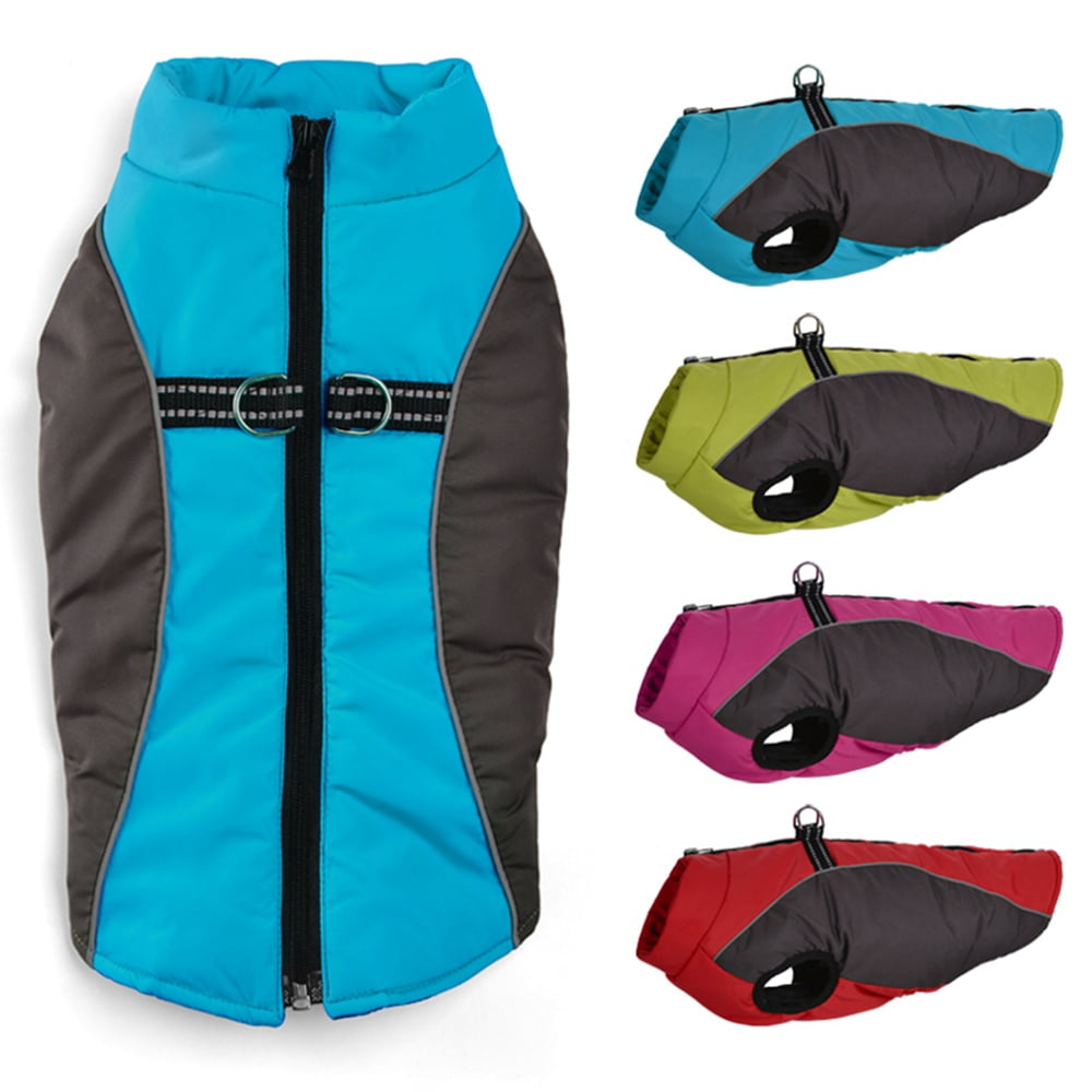 Dog Winter Coat Quilted Adjustable Snowsuit Warm Jacket Waterproof