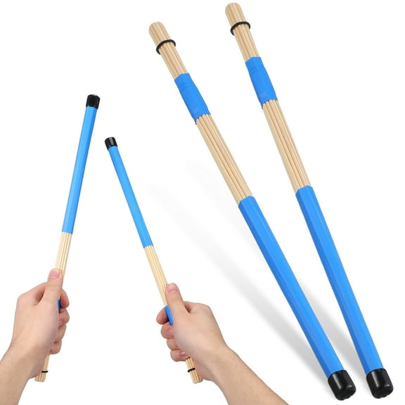 Mobestech 19Sets Bamboo Drumsticks for Musicians Drumsticks Rods 40.0x1.5x1.5in
