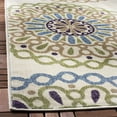 thumbnail image 4 of SAFAVIEH Veranda Axum Geometric Indoor/Outdoor Area Rug, Cream/Green, 2' x 3'7", 4 of 6
