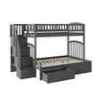 thumbnail image 2 of AFI Westbrook Staircase Bunk Twin over Full with 2 Urban Bed Drawers, Grey, 2 of 10