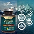 thumbnail image 4 of Omega 3 Fish Oil Supplements - 2400mg Fish Oil Per Serving - Triple Strength Omega-3 with Fatty Acids EPA & DHA - Natural Heart, Brain & Immune Support - Wild Caught, Bottled in USA - 240 Softgels, 4 of 9