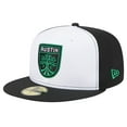 thumbnail image 3 of Men's New Era White/Black Austin FC 2024 Kick Off Collection 59FIFTY Fitted Hat, 3 of 5