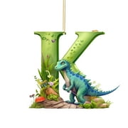 Dinosaur 26 Letters Acrylic Pendant Home Decoration Car Pendant Backpack Pendant
