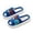 Blue, variant on Gyujnb Kids Open Toe Slide Slippers Cartoon Dinosaur Towel Embroidery Woven Fabric Wave Thick Non Sole Comfort Indoor Unisex Home Footwear,10-10.5 Years