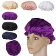 thumbnail image 2 of 2x Sombrero de Dormir Gorro Bufandas atención Del Cabello Capó Cubierta para La Cabeza Colco Sombrero de dormir, 2 of 4