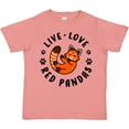 thumbnail image 3 of Inktastic Live Love Red Pandas Boys or Girls Toddler T-Shirt, 3 of 5