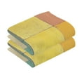 thumbnail image 2 of Coloful Grids Hand Towels Cotton Bath Towels Large Face Towels Absorbent for Bathroom 2 Packs, 2 of 8