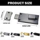 thumbnail image 3 of 2025 Latest Model Aluminum Square Door Latches Aluminum Door Bolt with, 3 of 5