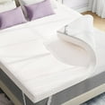 thumbnail image 7 of 2 Inch Twin XL Size Mattress Topper with Tencel™ Cover, Gel Infused Swirl Memory Foam Bed Topper, Ventilated Mattress Pad for Back Pain, Pressure Relief, Adjustable Straps, 7 of 7