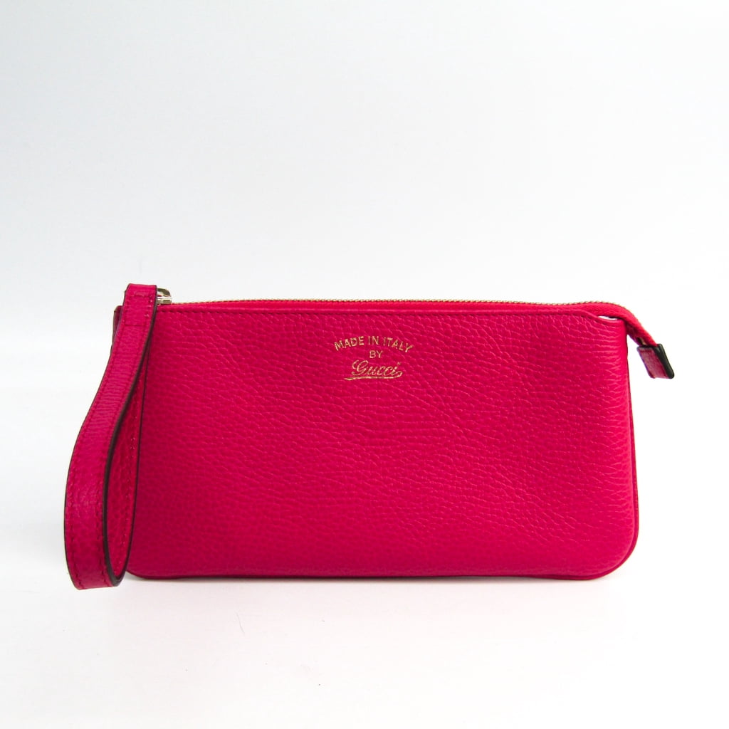 gucci leather wristlet