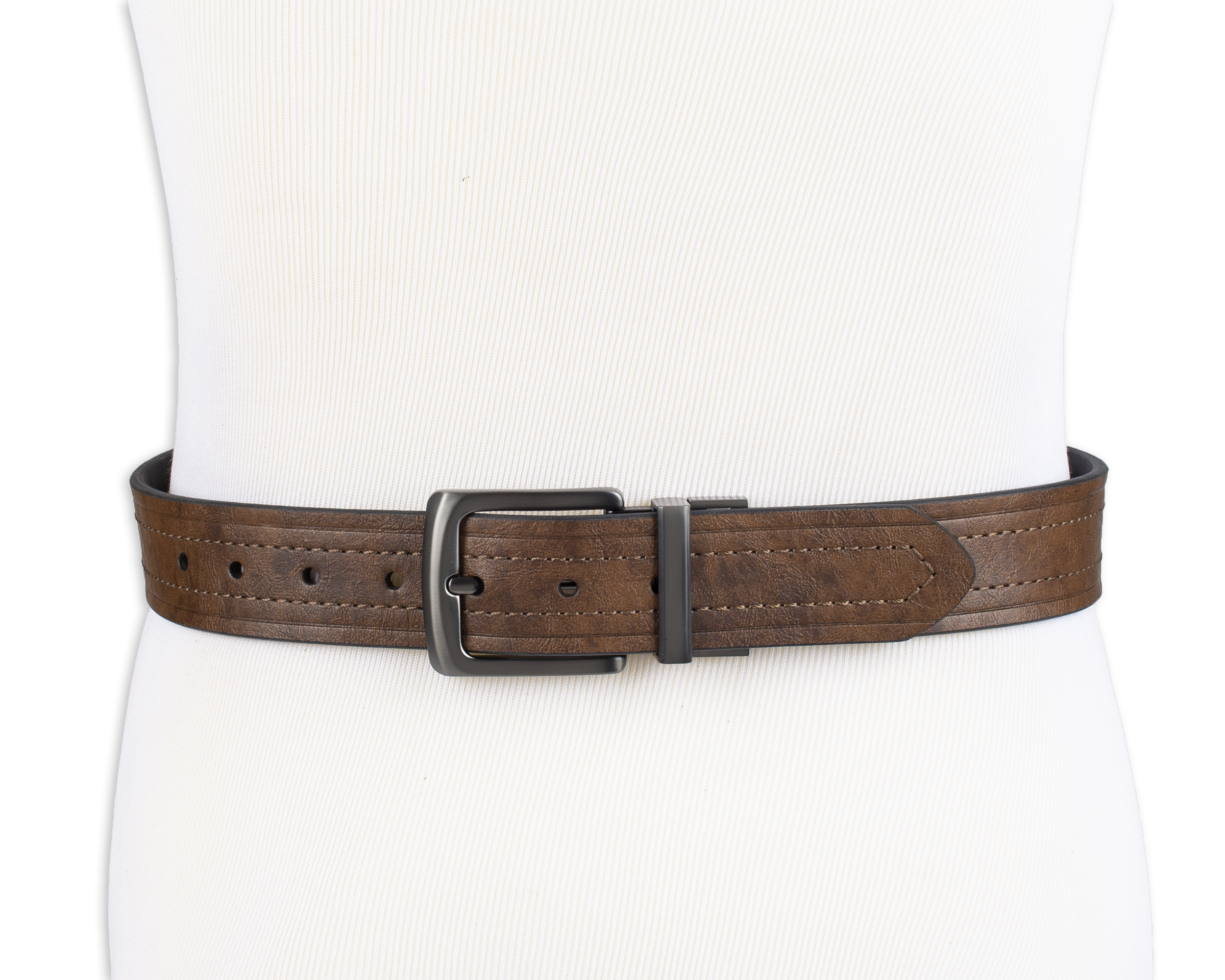 Levi's Men's Two-in-One Reversible Casual Belt, Brown/Black - image 5 of 8
