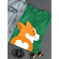 thumbnail image 3 of Fluffy Corgi Booty T-Shirt Women -Image by Shutterstock, Female XX-Large, 3 of 4