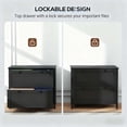 thumbnail image 5 of Office Desks File Cabinet,2 Drawer Filing Cabinet with Adjustable Hanging Bar,For Home and Office,Wooden Office Desks, 5 of 7