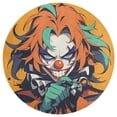thumbnail image 3 of Psychedelic Clown Joker Round Carpet Circle Rug Outdoor Patio Area Rug Washable Large Area Rugs Hallway Room Decor Fitness Mats, 3 of 8