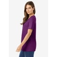 thumbnail image 3 of Woman Within Plus Size Perfect Short-Sleeve Scoopneck Tee, 3 of 6