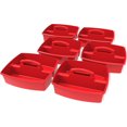 thumbnail image 1 of Storex grand caddy, rouge, lot de 6, 1 of 4