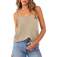 thumbnail image 7 of BLVB Camisole Tops for Women Scoop Neck Adjustable Spaghetti Strap Casual Basic Tank Tops Shirt Summer Clothes, 7 of 7