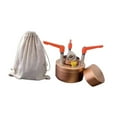 thumbnail image 4 of Horno de campamento con bolsa de almacenamiento Horno de alcohol para mochileros y picnics turísticos Marrón, 4 of 8