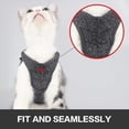 thumbnail image 3 of Arnés y correa para gatos: chaqueta para caminar para gatos con cuello para gatitos a prueba de escapes ultraligera con amortiguación para correr adecuada para cachorros conejos M, 3 of 5