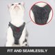 thumbnail image 3 of Arnés y correa para gatos: chaqueta para caminar para gatos con cuello para gatitos a prueba de escapes ultraligera con amortiguación para correr adecuada para cachorros conejos M, 3 of 5