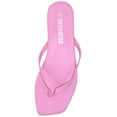 thumbnail image 3 of Berness Women’s Flip Flop Sandals – Square Toe Thong Slides, Lightweight Cushioned Flat Summer Sandals, Casual Beach Slip-On Shoes JAYLA Light Pink 9, 3 of 4