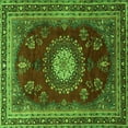 thumbnail image 1 of Ahgly Company Indoor Square Persian Green Traditional Area Rugs, 4' Square, 1 of 1