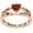 Rose Gold Plated, variant on Rose Goldtone Mother/ GrandFamily Heart Family Birthstone Ring ,Women's