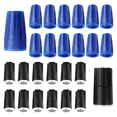 thumbnail image 1 of 24PCS Waterproof Wire Connectors, Blue/Black Sealant Twist Nuts Caps for Landscape Light, Splice Terminal Electrical, 1 of 6