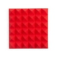 thumbnail image 2 of Gator GFW-ACPNL1212P-8PK 2"x12"12" Acoustic Foam Pyramid Panels 8-Pack Red, 2 of 5