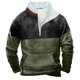 thumbnail image 2 of pstuiky camisa de manga larga para hombre, Sudadera informal de manga larga y cuello alto con bolsillo y cremallera de invierno para hombre tops de invierno para hombre m, 2 of 3