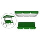 thumbnail image 5 of Columpio para Patio, duradero, ligero, impermeable, para jardín, 3 asiento funda para columpio que se adapta a mayoría de columpio para exteriore Verde Macarena Toldo abatible, 5 of 7