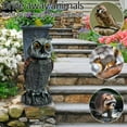 thumbnail image 2 of Owl Scare Control Devices with 360° Swivel Fake Owl Decoy Owl Bird Deterrent Garden Decoration C, 2 of 6