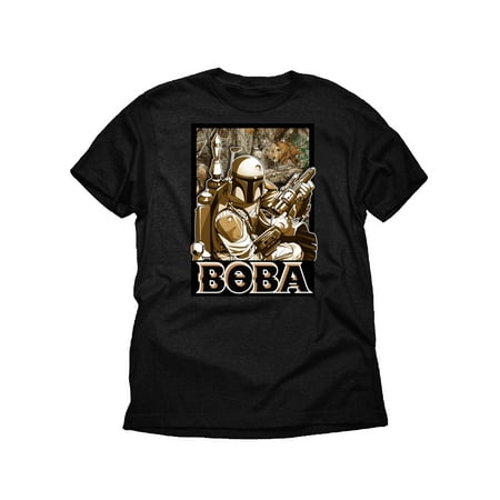 Star Wars Boba Fett Realtree Boys Black Graphic T-Shirt