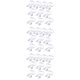 thumbnail image 1 of Ganchos para perchas de 36 x 6 cm, pinzas para cortinas, The Circle up, color blanco, 1 of 6