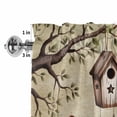 thumbnail image 4 of Sweet Home Rod Pocket Curtain Valance, Western Stars Bird Houses Country Vintage Farmhouse Window Valance for Living Room, Bedroom, Kitchen 42"W x 12"L, 4 of 9