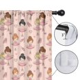 thumbnail image 4 of Blackout Kids Curtains,Pink Ballerina Pattern Childrens Insulated Curtains Set Of 2,Bedroom Essentials,Toddler Room Decor 52"x63", 4 of 5