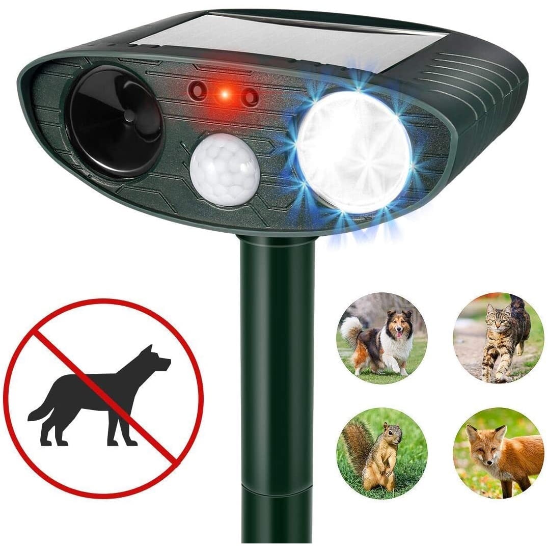 Dog Cat Repellent, Ultrasonic Repellent with Motion Sensor Flashing