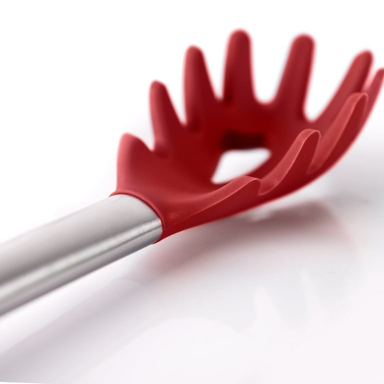 Mainstays 10 Piece Silicone Kitchen Utensil Set, Red 