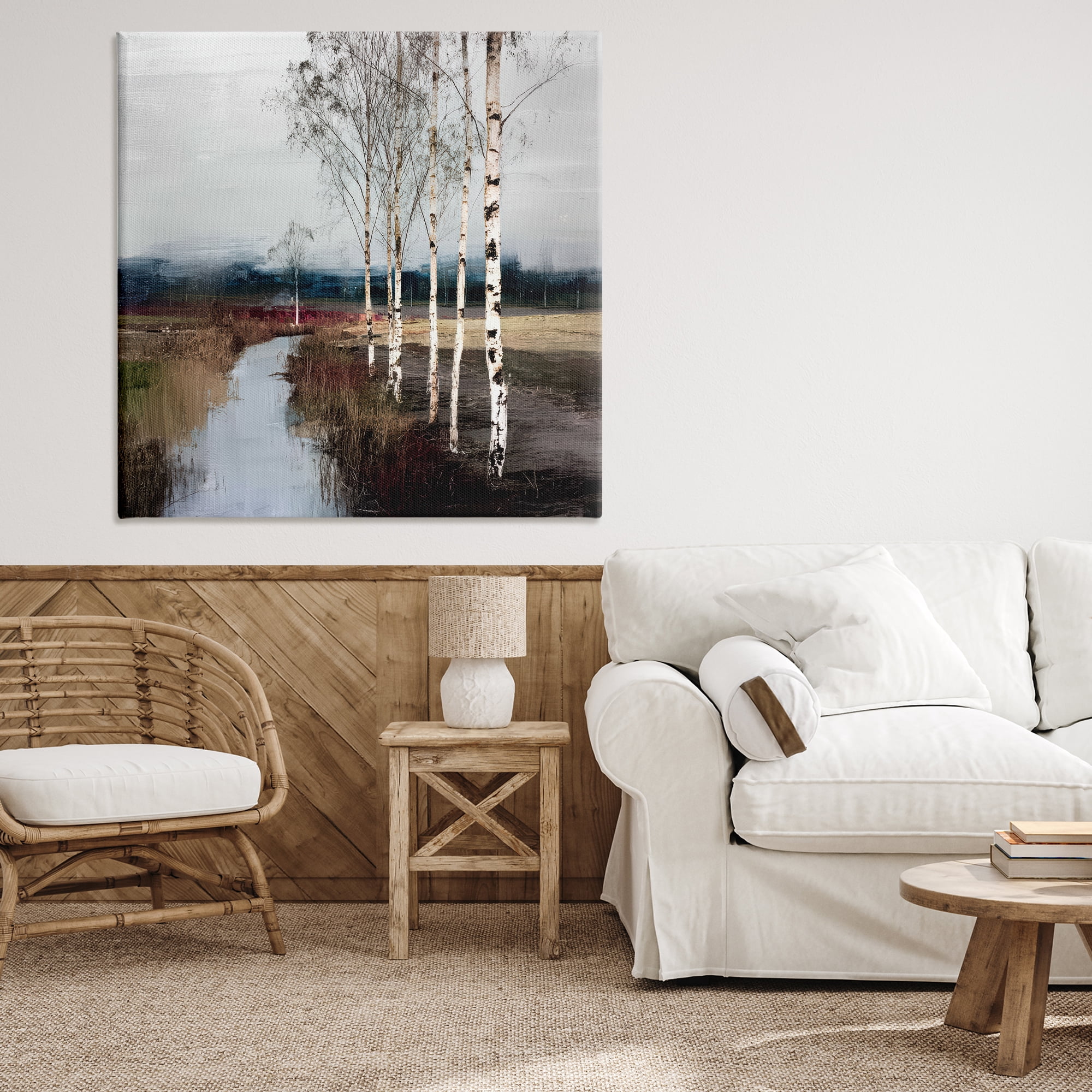 Stupell Industries Birch Creek River Canvas Wall Art, design by Kim Curinga