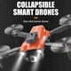 thumbnail image 5 of Dron FPV WiFi WJSXC con cámara HD 1080P, modo de retención de altitud, dron RC plegable, cuadricóptero, vuelo circular, vuelo de ruta, retención de altitud, modo sin cabeza, naranja, 5 of 5