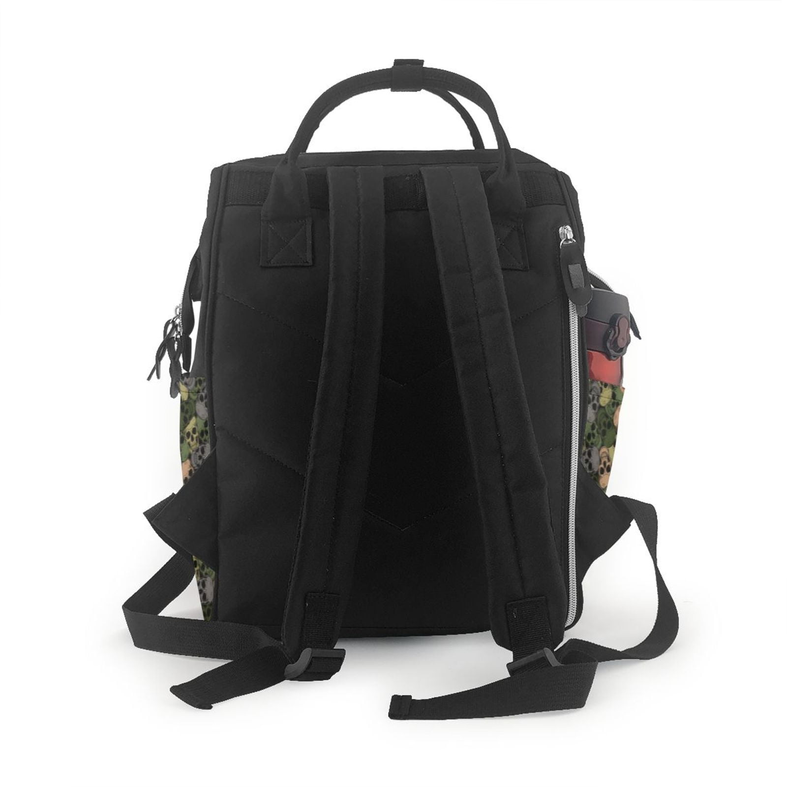 Fuzoiu Camouflage Skulls Print Diaper Bag Backpack,Baby Essentials Travel Tote,Multi function Waterproof Diaper Bag, Travel Essentials Baby Bag - Unisex